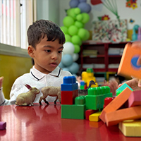 Well-equipped activity room for Kindergarten students at Pakistan English School Kuwait